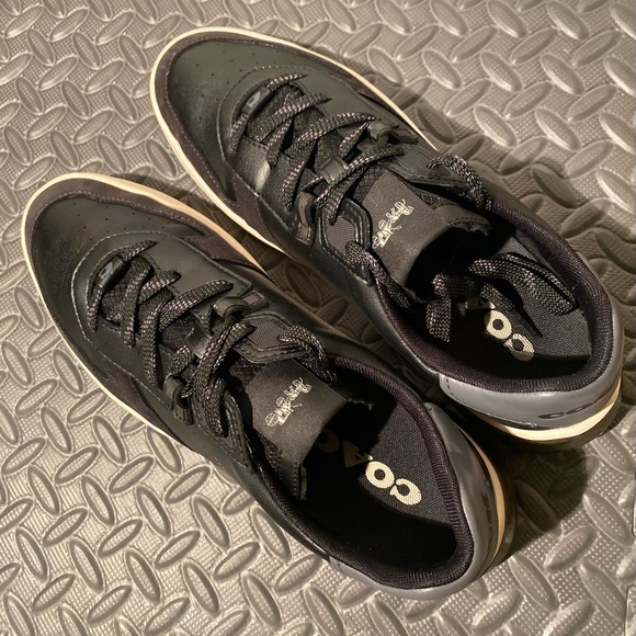 Coach Citysole Court Leather Sneaker Black size 12.5 D Shoes - Picture 4 of 7